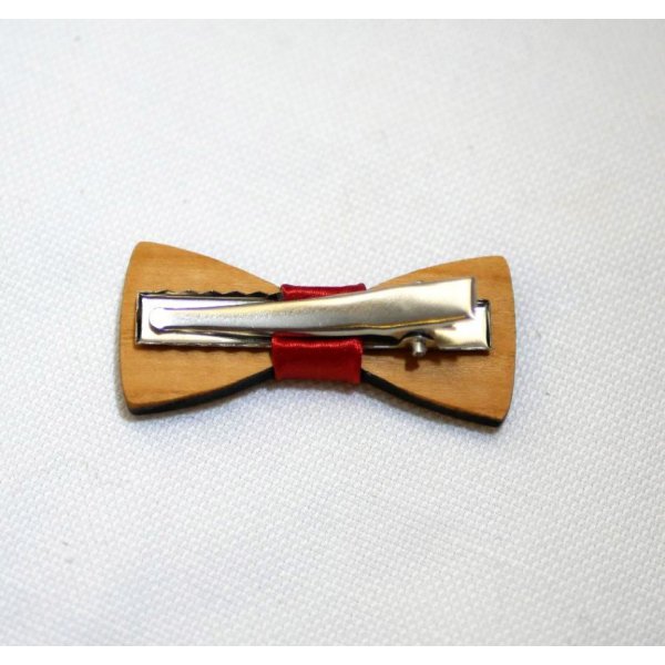 Pajarita de madera Pajarita miniatura con lazo