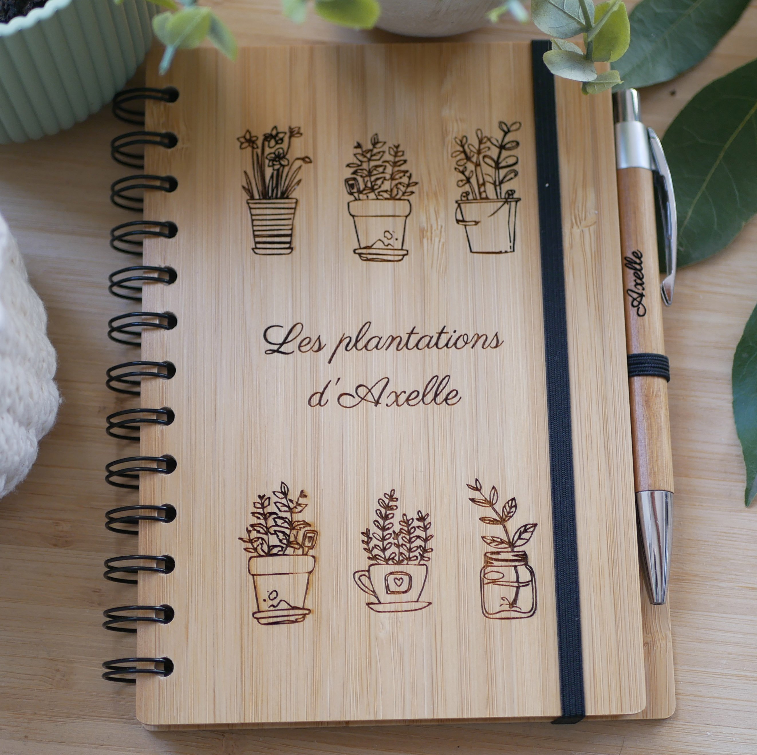 Cuaderno personalizado para plantas y jardiner&iacute;a