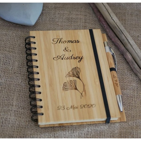 Libro de invitados de madera para boda o ceremonia personalizable