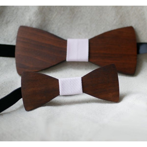 Pajarita MINI de madera para que los ni&ntilde;os la personalicen