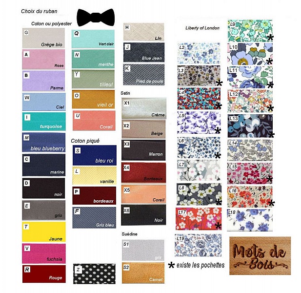 Pajarita de madera para ni&ntilde;os, grabada con flores, para personalizar, a juego con el modelo de caballero