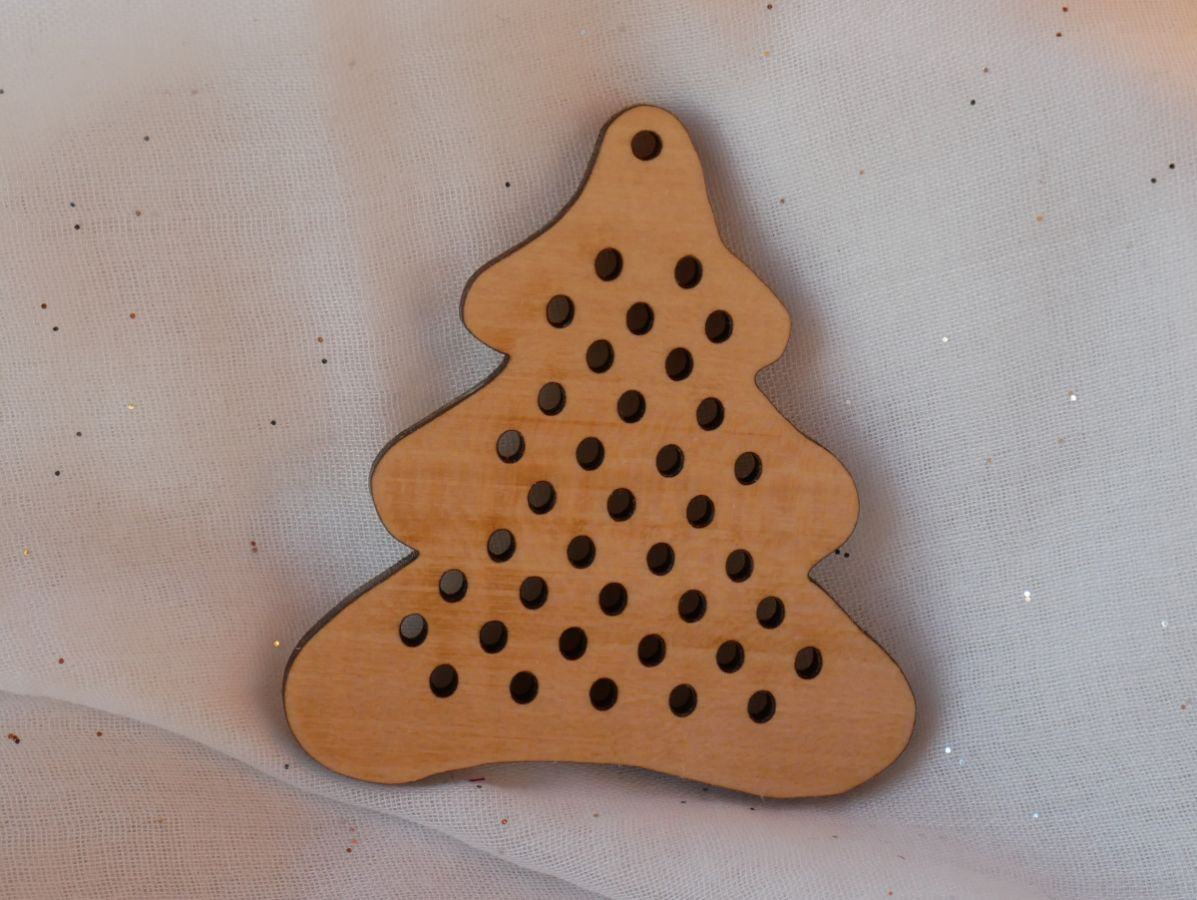 Árbol de Navidad de madera para bordar tú mismo 