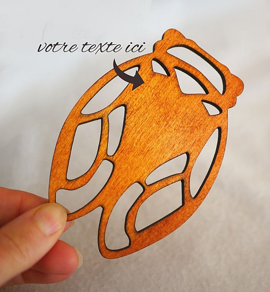 4 posavasos de madera Cigarradas de madera para personalizar