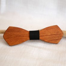 Pajarita francesa de madera para hombre "le rablé long" personalizable